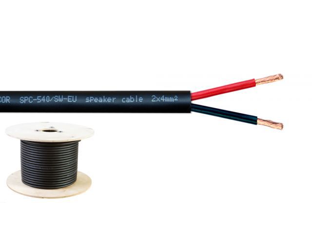 BXB SPC-540/SW-EU - Kabel głośnikowy, elastyczny, 2 x 4mm<sup>2</sup>, "MADE IN EU" BXB SPC-540/SW-EU - Kabel głośnikowy, elastyczny, 2 x 4mm<sup>2</sup>, "MADE IN EU"