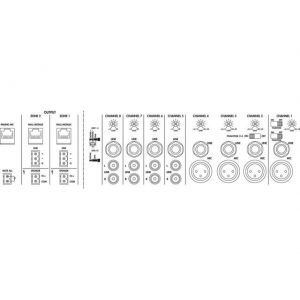 BXB PA-M224 - 2-strefowy wzmacniacz matrycowy PA