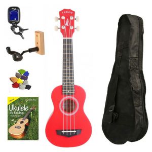 Arrow PB10 RD Soprano Red - ukulele sopranowe zestaw