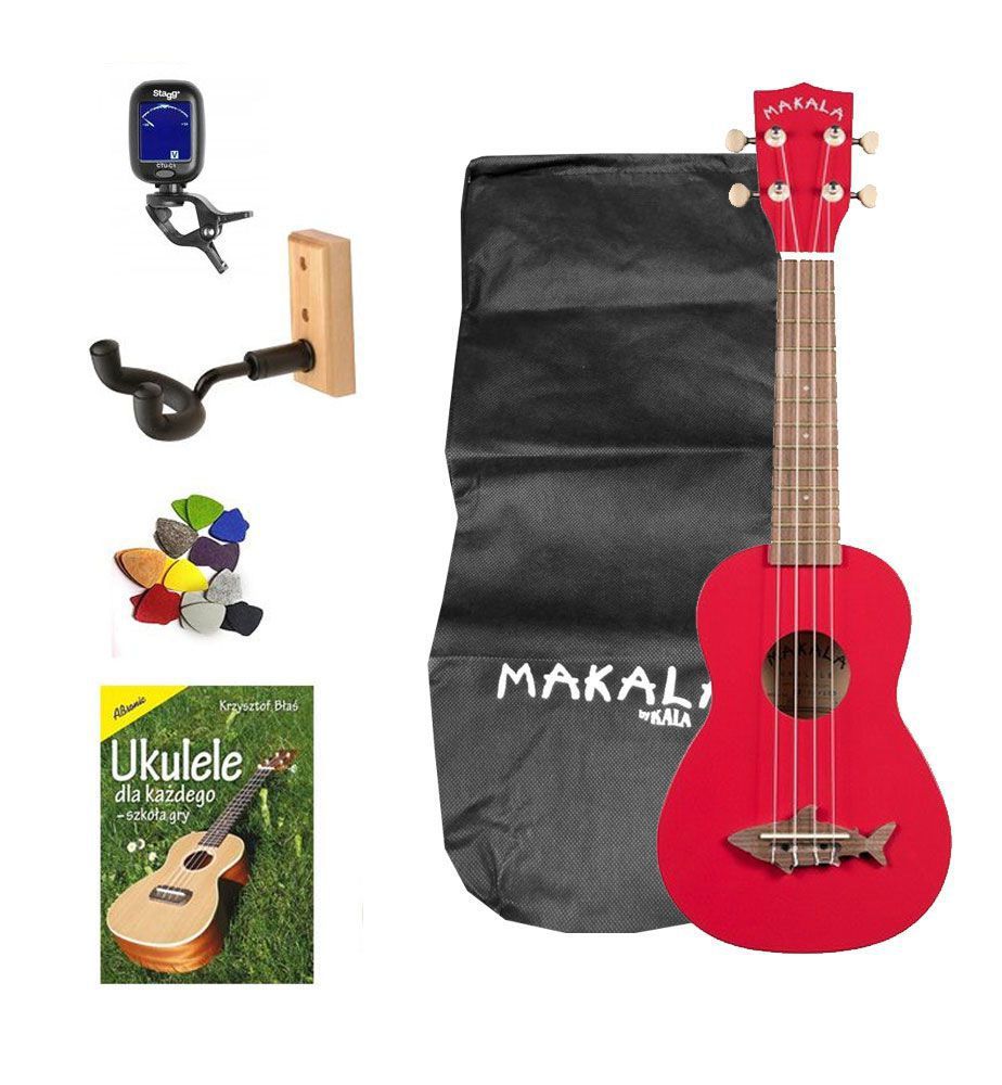 Kala Makala MK-SS/RED - ukulele sopranowe zestaw