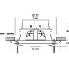 Monacor CRB-130/WS - głośnik sufitowy (para)