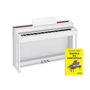 Casio AP-470 WE - pianino cyfrowe + książka edukacyjna