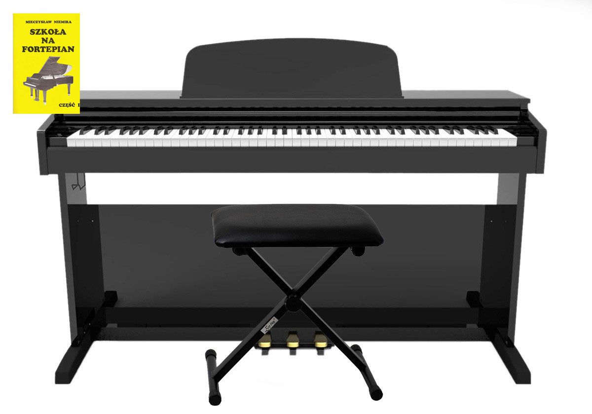 Ringway RP220 RW PVC - pianino cyfrowe + ława + książka