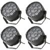 Fractal 4x PAR LED 12x3W - zestaw reflektorów PAR LED