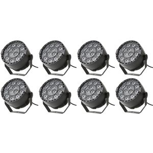 Fractal 8x PAR LED 12x3W - zestaw reflektorów PAR LED