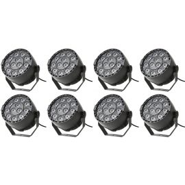 Fractal 8x PAR LED 12x3W - zestaw reflektorów PAR LED