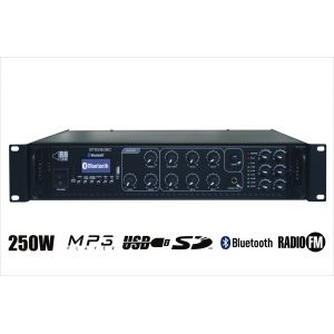 RH SOUND ST-2250BC/MP3+FM+BT + 6x BS-1060TS/B - Zestaw nagłośnienia naściennego