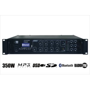 RH SOUND ST-2350BC/MP3+FM+BT + 8x BS-1060TS/W - Zestaw nagłośnienia naściennego