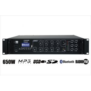 RH SOUND ST-2650BC/MP3+FM+BT + 10x BS-1060TS/B - Zestaw nagłośnienia naściennego