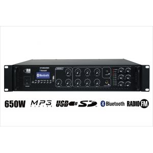 RH SOUND ST-2650BC/MP3+FM+BT + 12x BS-1050TS/W - Zestaw nagłośnienia naściennego