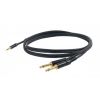 Proel CHLP170LU15 - kabel mini jack stereo - 2x jack mono (1,5m)