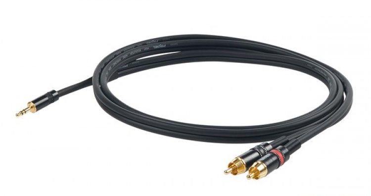 Proel CHLP215LU15 - kabel mini jack stereo/2x RCA M 1,5m