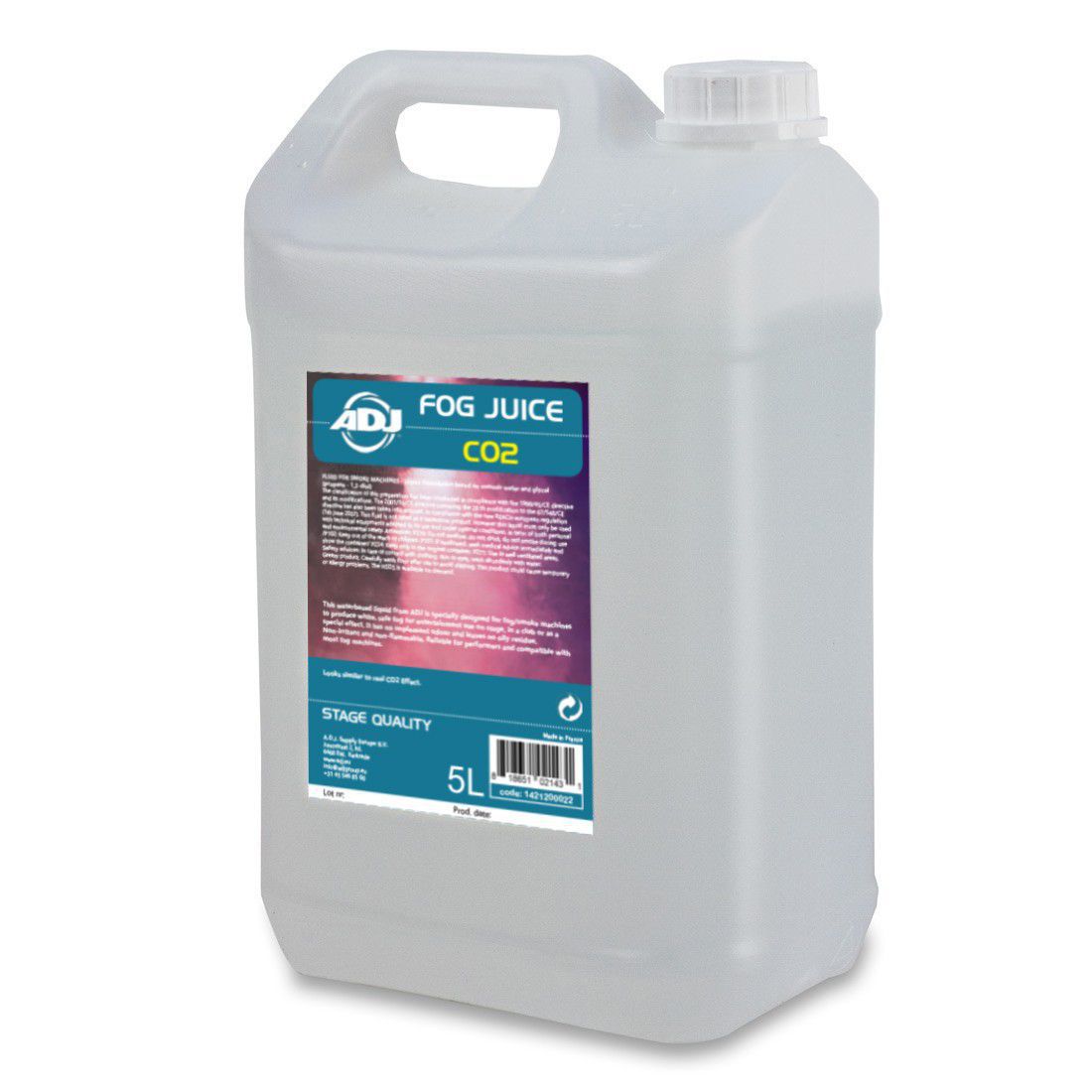 ADJ Fog Juice CO2 - 5 Liter - płyn do wytwornicy dymu