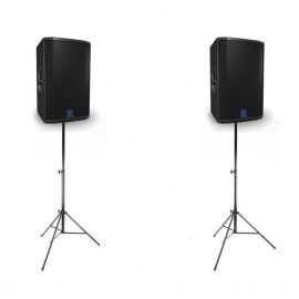 Turbosound 2x TSP122-AN - kolumna aktywna (para) + statywy