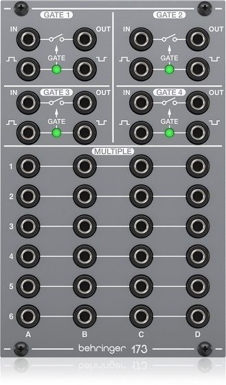 Behringer 173 QUAD GATE/MULTIPLES Syntezator modularny Behringer 173 QUAD GATE/MULTIPLES Syntezator modularny