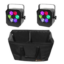 Equinox 2x Hypnos - oświetlenie efektowe Led 90W (para) + pokrowiec na 2 szt