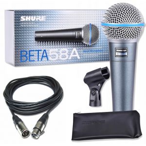 Shure Beta 58A - mikrofon dynamiczny + kabel