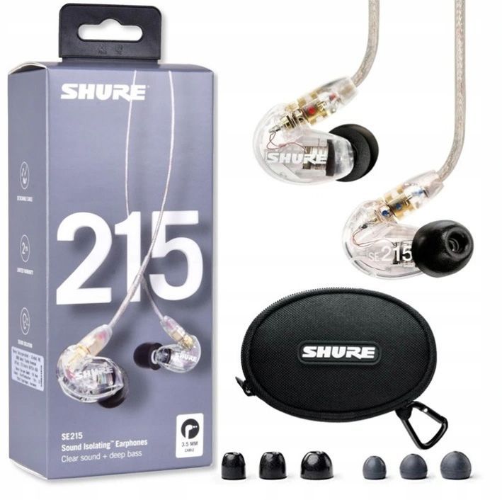 Shure SE 215 CL - słuchawki douszne