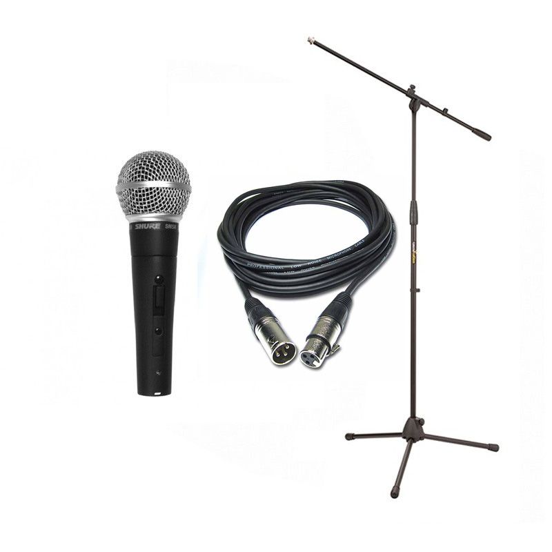 Shure SM 58 SE - mikrofon dynamiczny + statyw