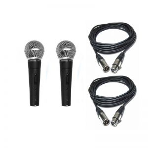 Shure SM 58 SE - zestaw 2 mikrofonów + 2 statywy