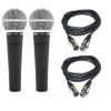 Shure SM 58 LCE - zestaw 2 mikrofonów + kable