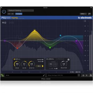 TC Electronic PEQ 3000-DT - wtyczka VST z algorytmami Midas Heritage z interfejsem