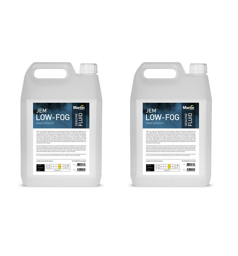 JEM 2x Low-Fog Fluid High Density - płyn do dymu niskiego 2x 5l