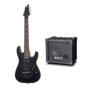 Schecter DEMON 7 ABSN - gitara elektryczna + combo gitarowe DC-15