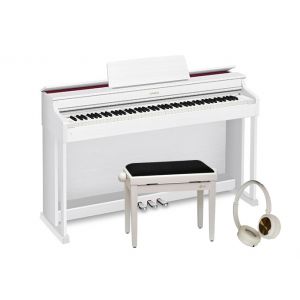 Casio AP-470 WE - pianino cyfrowe + ława + słuchawki