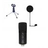 Stagg SUSM60D -  mikrofon pojemnościowy USB + statyw + pop filtr