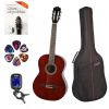 Alvera ACG100 4/4CS - gitara klasyczna + kurs CD + tuner + pokrowiec + kostki