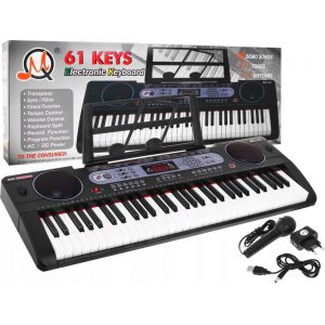 Duży KEYBOARD SYNTEZATOR ORGANY z wejściem USB MQ-602UFB + statyw + ława