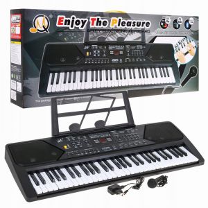 Keyboard - organy MQ-600UFB z zasilaczem i mikrofonem + statyw + ława