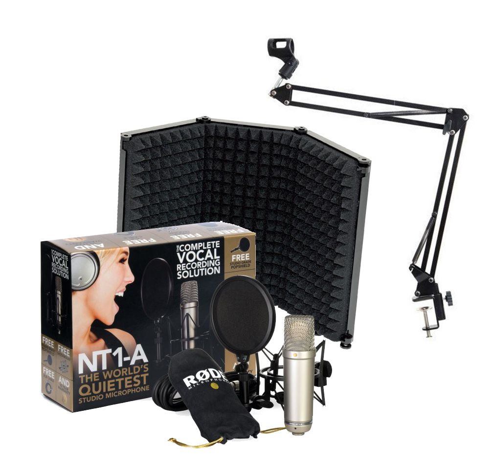 Rode NT1-A Kit - zestaw z mikrofonem pojemnościowym + ekran akustyczny + statyw biurkowy