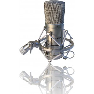 RH Sound HSMC-001W - mikrofon Gradientowy + ekran akustyczny + pop filtr + statyw biurkowy