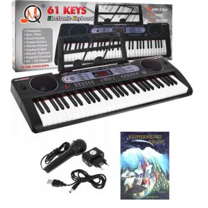 Duży KEYBOARD SYNTEZATOR ORGANY z wejściem USB MQ-602UFB + kolędy