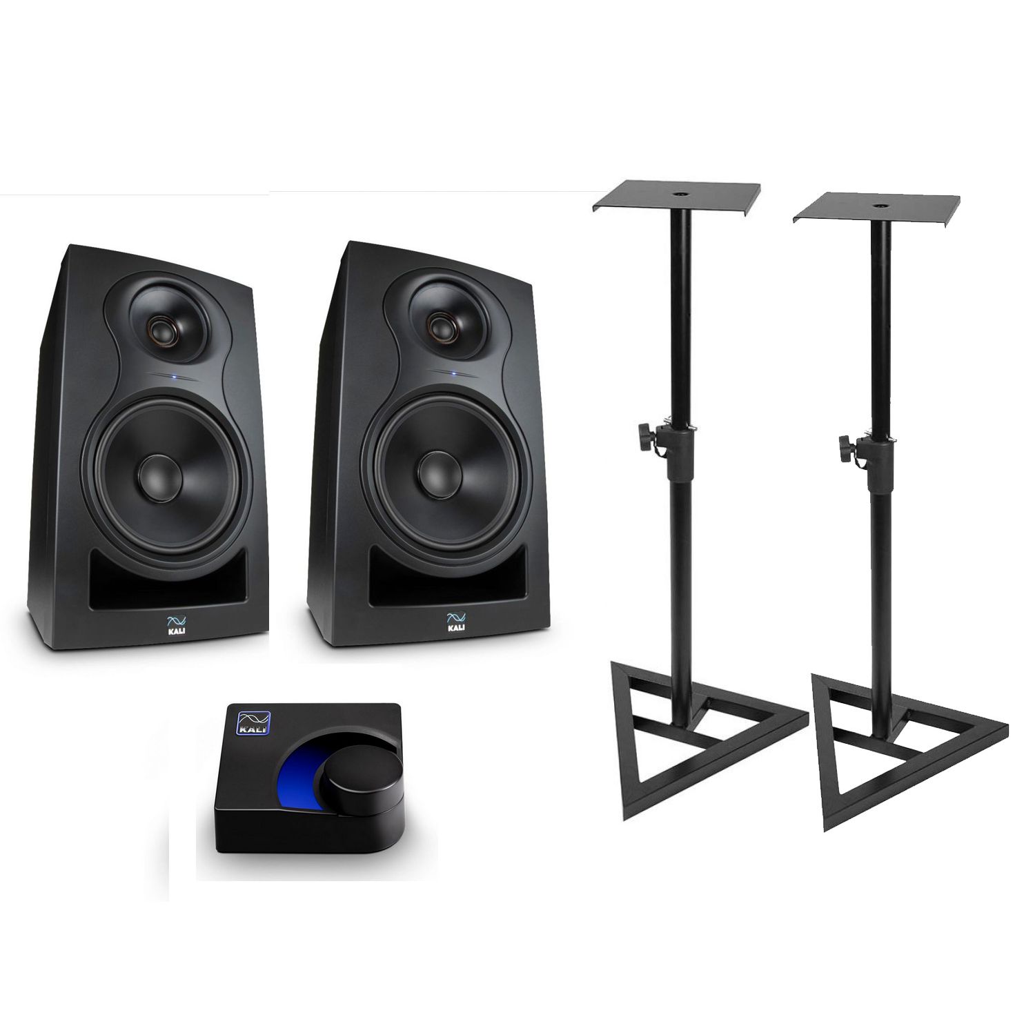 Kali Audio 2x IN8 - monitory studyjne + statywy + kontroler z bluetooth