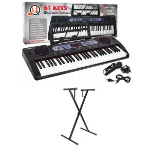 Duży KEYBOARD SYNTEZATOR ORGANY z wejściem USB MQ-602UFB + statyw