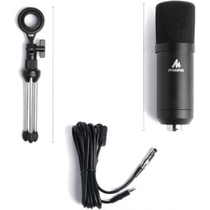 MAONO AU-A03TR - mikrofon do nagrywania + pop filtr + ekran akustyczny