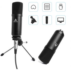 MAONO AU-A03TR - mikrofon do nagrywania + pop filtr + słuchawki