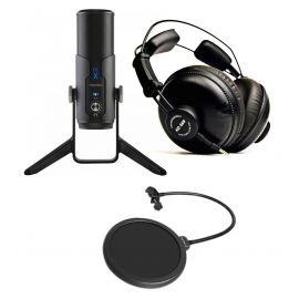 Novox NCX - mikrofon studyjny USB + słuchawki HD-669 + pop filtr