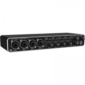 Behringer UMC404HD - interfejs audio + słuchawki HD-669 + mikrofon AT2020