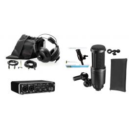 Behringer UMC202HD - interfejs audio / MIDI + słuchawki HD-669 + mikrofon AT2020