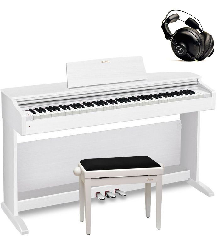 Casio AP-270 WE - pianino cyfrowe + ława + słuchawki