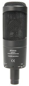 Audio-Technica AT2035 - Mikrofon + pop filtr + statyw + ekran akustyczny