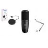 AKG P120 - mikrofon pojemnościowy + statyw + pop filtr