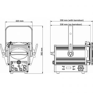 Briteq BT-THEATRE 100MZ - reflektor teatralny fresnel LED