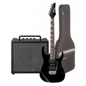 Ibanez GRG170DX-BKN - gitara elektryczna + pokrowiec + wzmacniacz