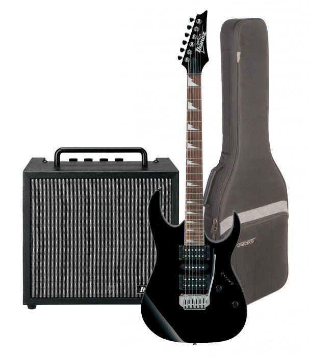 Ibanez GRG170DX-BKN - gitara elektryczna + pokrowiec + wzmacniacz