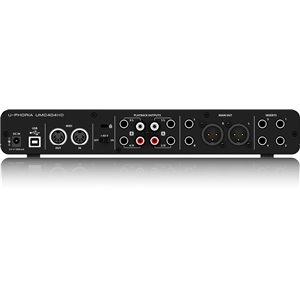 Behringer UMC404HD - zestaw studyjny mikrofon interfejs słuchawki ekran akustyczny